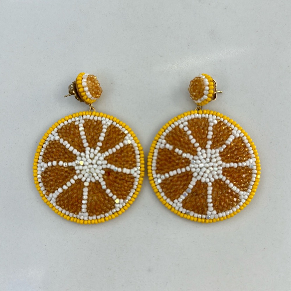 Deepa Gurnani Lemon Earrings